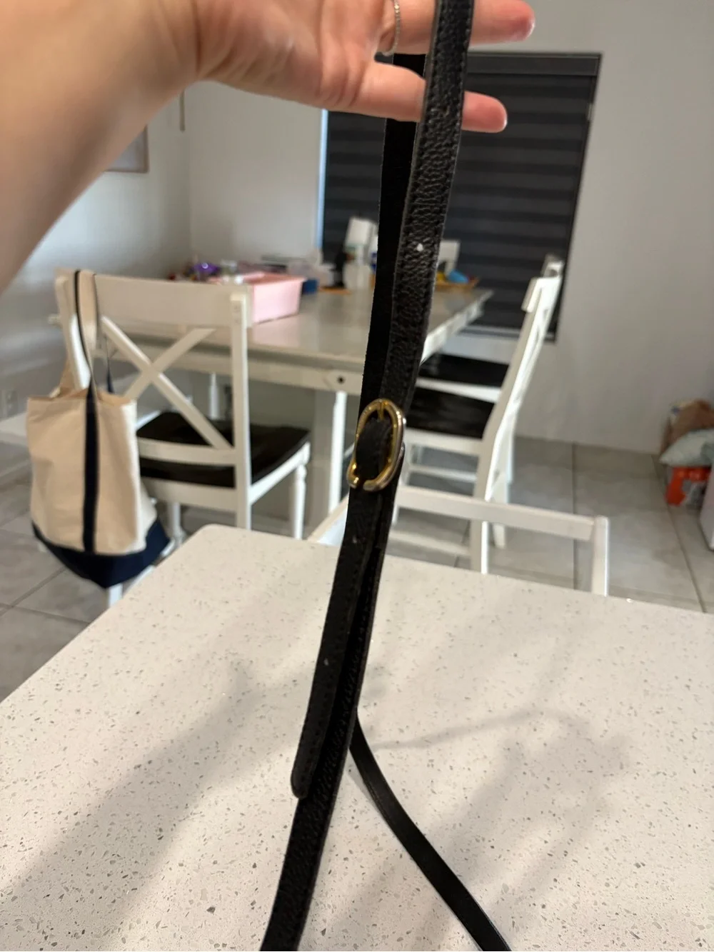 Vintage pebble leather Longchamp Black Leather Messenger Crossbody